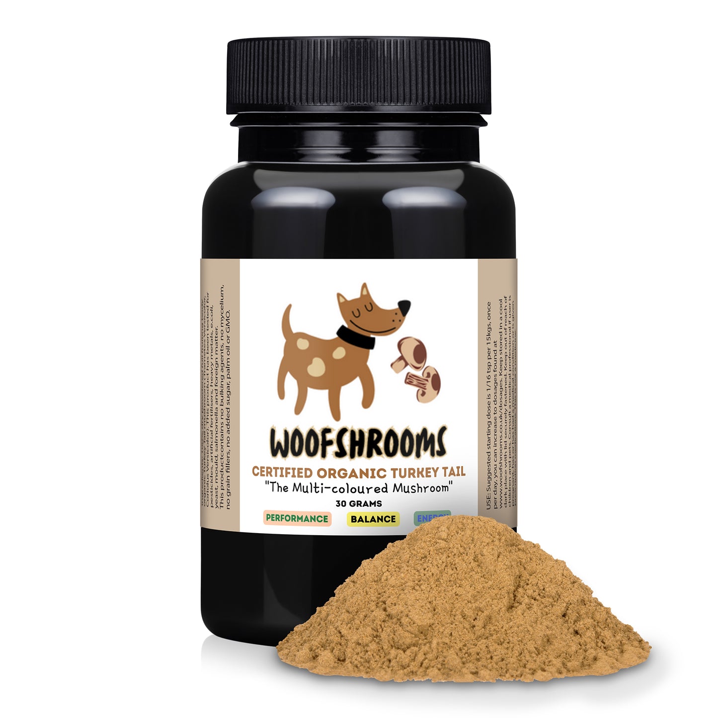 Turkey tail mushrooms supplement for dogs with cancer.
