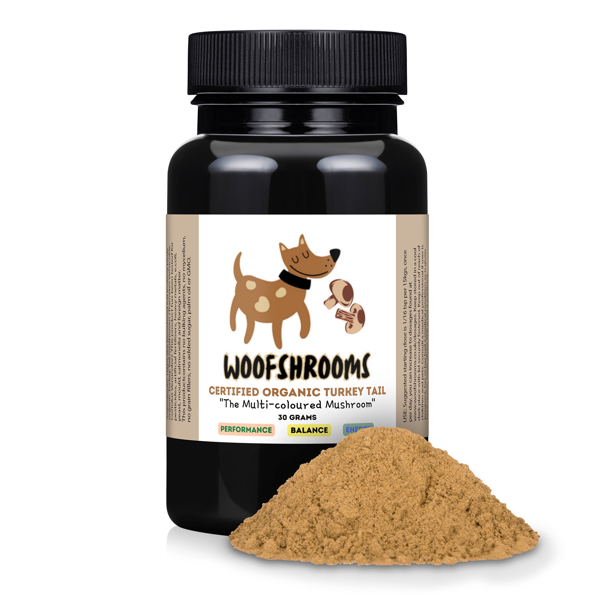Turkey tail mushrooms supplement for dogs with cancer.